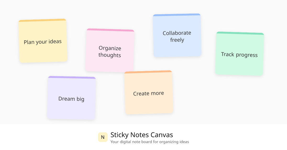 Sticky Notes Canvas - Digital Note Board